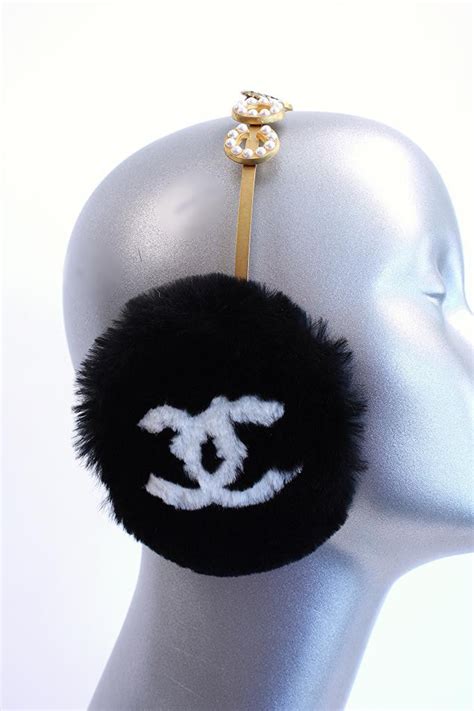 vintage chanel earmuffs|Chanel earmuffs price.